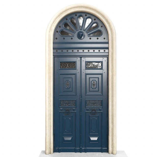 Entrance classic door 60 3D Model .c4d .max .obj .3ds .fbx .stl .blend 