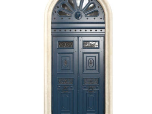 Porta cl&aacute;ssica de entrada 60 Modelo 3D