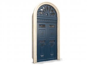 Entrance classic door 60 3D Model