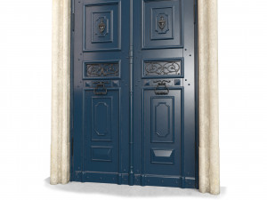 Entrance classic door 60 3D Model