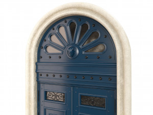 Entrance classic door 60 3D Model
