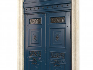 Entrance classic door 60 3D Model