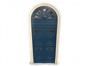 Entrance classic door 60 3D Model