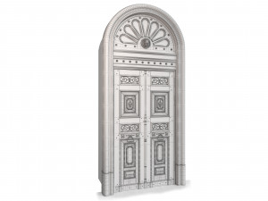 Entrance classic door 60 3D Model