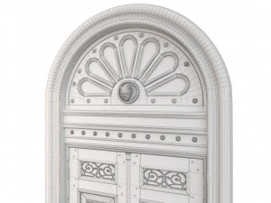 Entrance classic door 60 3D Model