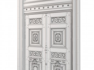 Entrance classic door 60 3D Model