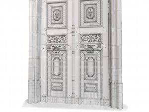 Entrance classic door 60 3D Model