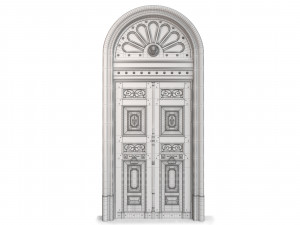 Entrance classic door 60 3D Model
