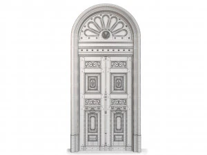 Entrance classic door 60 3D Model