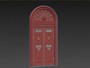 Entrance classic door 60 3D Model