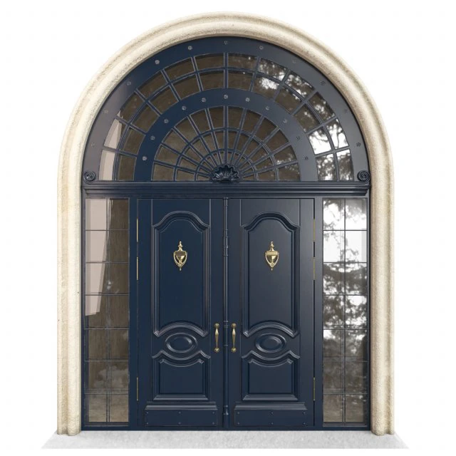 Entrance classic door 61 3D Model .c4d .max .obj .3ds .fbx .stl .blend 