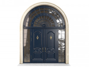 Entrance classic door 61 Modello 3D
