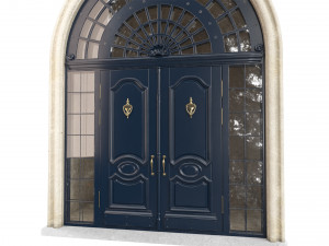 Entrance classic door 61 Modello 3D