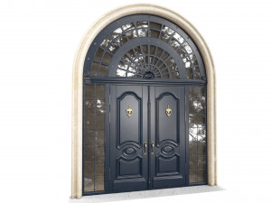 Entrance classic door 61 Modello 3D