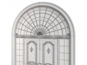 Entrance classic door 61 3D Model