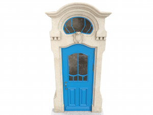 Entrance classic door 62 Modello 3D