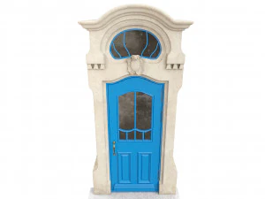 Entrance classic door 62 3D Model