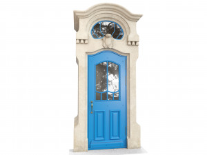 Entrance classic door 62 Modello 3D