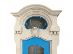 Entrance classic door 62 3D Model