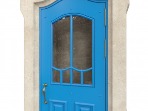 Entrance classic door 62 Modello 3D