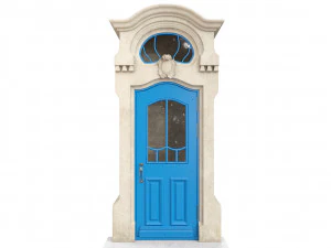Entrance classic door 62 3D Model