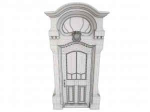 Entrance classic door 62 3D Model