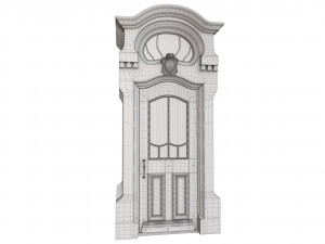 Entrance classic door 62 Modello 3D
