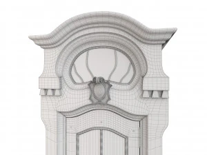 Entrance classic door 62 3D Model