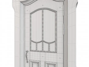 Entrance classic door 62 3D Model