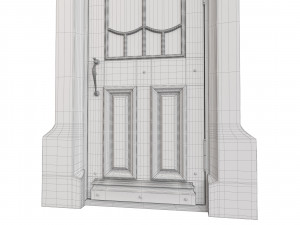 Entrance classic door 62 Modello 3D