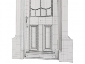 Entrance classic door 62 3D Model