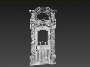 Entrance classic door 62 3D Model