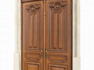 Entrance classic door 63 3D Model