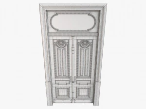 Entrance classic door 63 3D Model