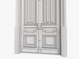Entrance classic door 63 Modelo 3D