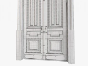 Entrance classic door 63 3D Model
