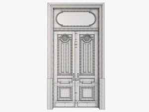 Entrance classic door 63 3D Model