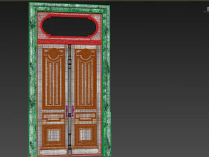 Entrance classic door 63 3D Model