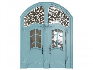 Entrance classic door 64 3D Model