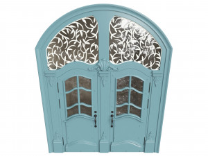 Entrance classic door 64 3D Model