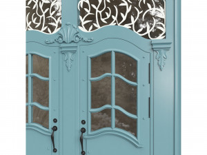 Entrance classic door 64 3D Model
