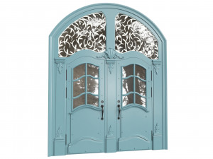 Entrance classic door 64 3D Model