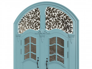 Entrance classic door 64 3D Model