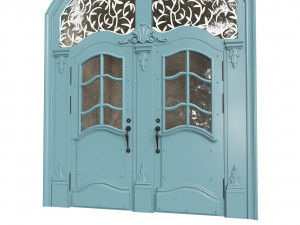 Entrance classic door 64 3D Model