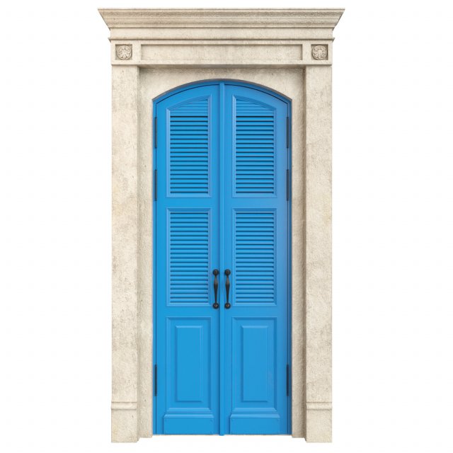 Entrance classic door 65 Modelo 3D .c4d .max .obj .3ds .fbx .stl .blend 