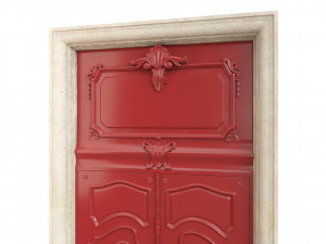 Entrance classic door 66 3D Model