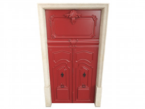 Entrance classic door 66 3D Model