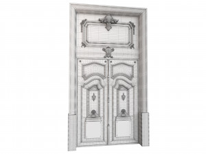 Entrance classic door 66 3D Model