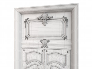 Entrance classic door 66 3D Model
