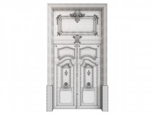 Entrance classic door 66 3D Model